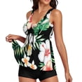 thumbnail image 4 of FhsagQ Swimsuit Sets for Women 2 Piece Strappy High Waisted Nylon Color Matching Split Swimsuit for Women Swimsuit Sets for Women Swimsuit Sets Plus Size Green XL, 4 of 7