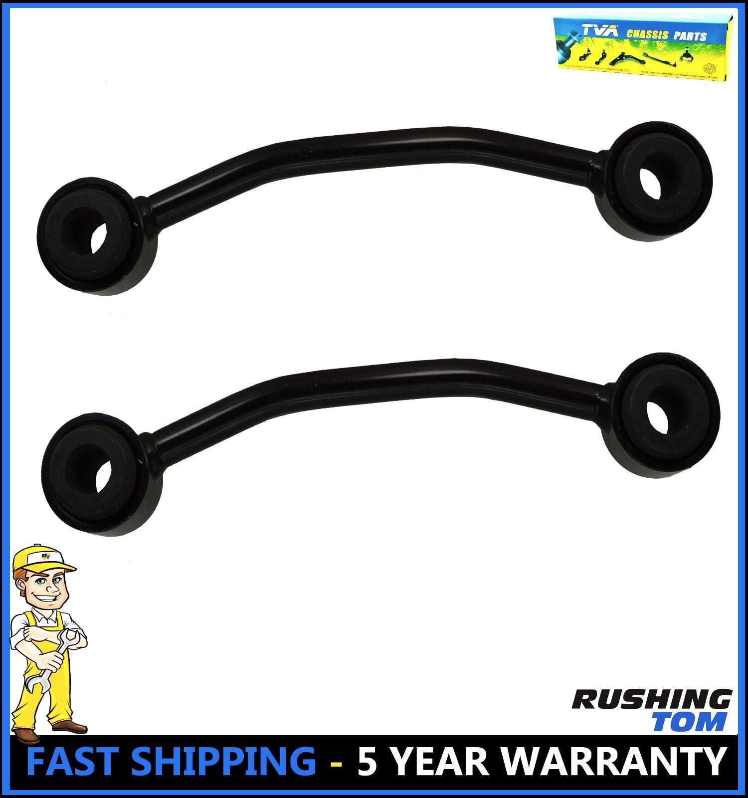 Front Sway Stabilizer Bar End Link Left & Right Kit for Jeep Wrangler
