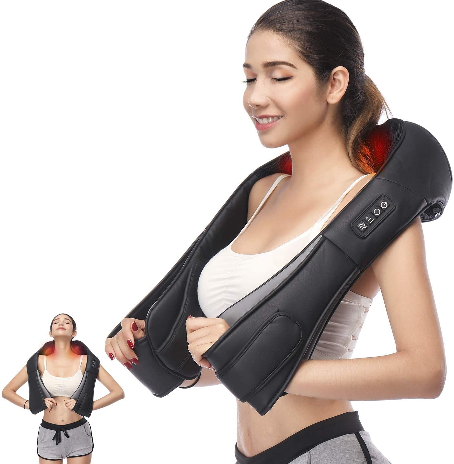 MASIKETEC Premium Shiatsu Neck Shoulder Massager,Deep Tissue 5D Kneading  Massager with Heat, Compres…See more MASIKETEC Premium Shiatsu Neck  Shoulder