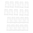 thumbnail image 1 of 20 Bolsas de Regalo de Plástico Transparente con Asas Troqueladas, Reutilizables, con Flores y Lazo ., 1 of 5
