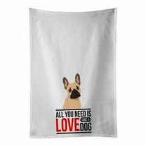 Carolines Treasures WDK3674WTKT 28 x 19 in. Unisex French Bulldog Fawn No.1 White Dish Towels Kitchen Towel - Set of 2