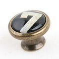 thumbnail image 3 of veasfak Tiroir d'Armoire en Laiton Antique Poignées Rondes Numéro 7, 3 of 8