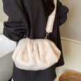 thumbnail image 6 of Jiibva Faux Fur Shoulder Bag for Women, Plush Ladies Clutch Purse Bag, Trendy Winter Furry Crossbody Bag Handbag, 6 of 7