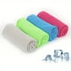 thumbnail image 2 of QUTETN 4 Pack Cooling Towels 40 Inches X 12 Inches Breathable Soft Chilly Microfiber Towel for Yoga Sport Running Workout Gym Camping and Fitness Grey Pink Green Blue, 2 of 4