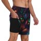 thumbnail image 2 of Fotbe Futuristic Cat Warrior Traje de Baño para Hombre – Shorts de Natación de Secado Rápido con Forro y Bolsillos-Medium, 2 of 6