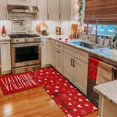 thumbnail image 4 of Kitchen Rugs and Mats Set of 2, Valentine''s Day Kitchen Rugs Heart Decor Non-Slip Rugs, Rubber Backed Waterproof Floor Mats for Kitchen Sink Front Set of 2, 17x30+17x47 Inches, 4 of 6