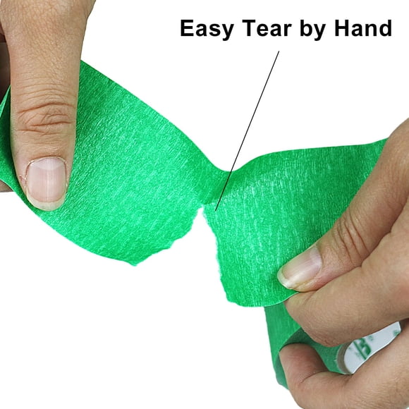 BOMEI PACK Ruban de Masquage Vert 48mm x 55yds, 4 Rouleaux pour Peinture Générale