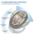 Bioby Compact Electric Baby Swing for Newborns & Toddlers with Remote