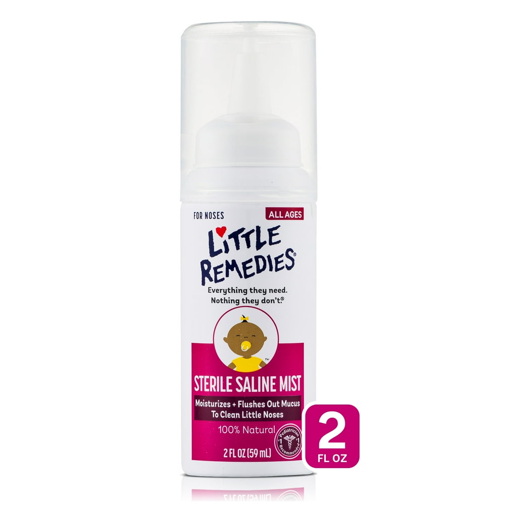 Little Remedies Sterile Saline Nasal Mist, Safe for Newborns, 2 fl oz