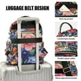 thumbnail image 3 of FORMRS Mini Backpack Purse for Women Quilted Travel Daypack Casual Shoulder Bag, Vibrant Pink Floral Pattern, 3 of 7