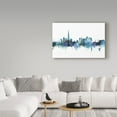 thumbnail image 3 of Trademark Fine Art 'Dubai Blue Teal Skyline' Canvas Art by Michael Tompsett, 3 of 3