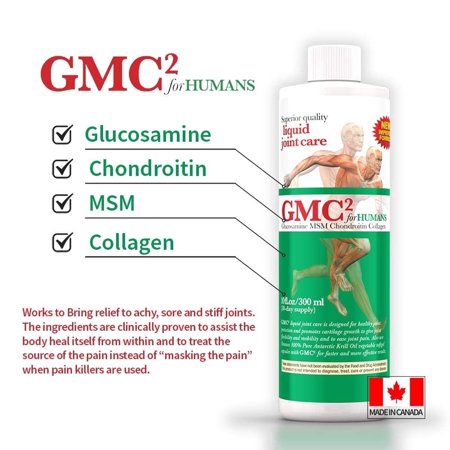 Osumex GMC2 Liquid Glucosamine w/Collagen Blend 3.38 Fl Oz-Liquid Glucosamine for Humans, Supplements for Joint Support Chondroitin for Joint Movement for Adults