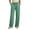 Green, variant on KIHOUT Women's Wide Leg Pants Drawstring Elastic Waist Loose Fit Casual Trousers with Side Pockets Lightweight Beach Vacation Pants for Summer