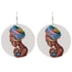 thumbnail image 5 of Pendientes de madera con diseño africano para mujer (paquete de 3 a 5 unidades) tal como se describe, 5 of 9