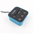thumbnail image 2 of IFANLANDOR 1Pack Reader and 3 Ports USB Hub for Devices Home Use Multi Plastic, 2 of 4