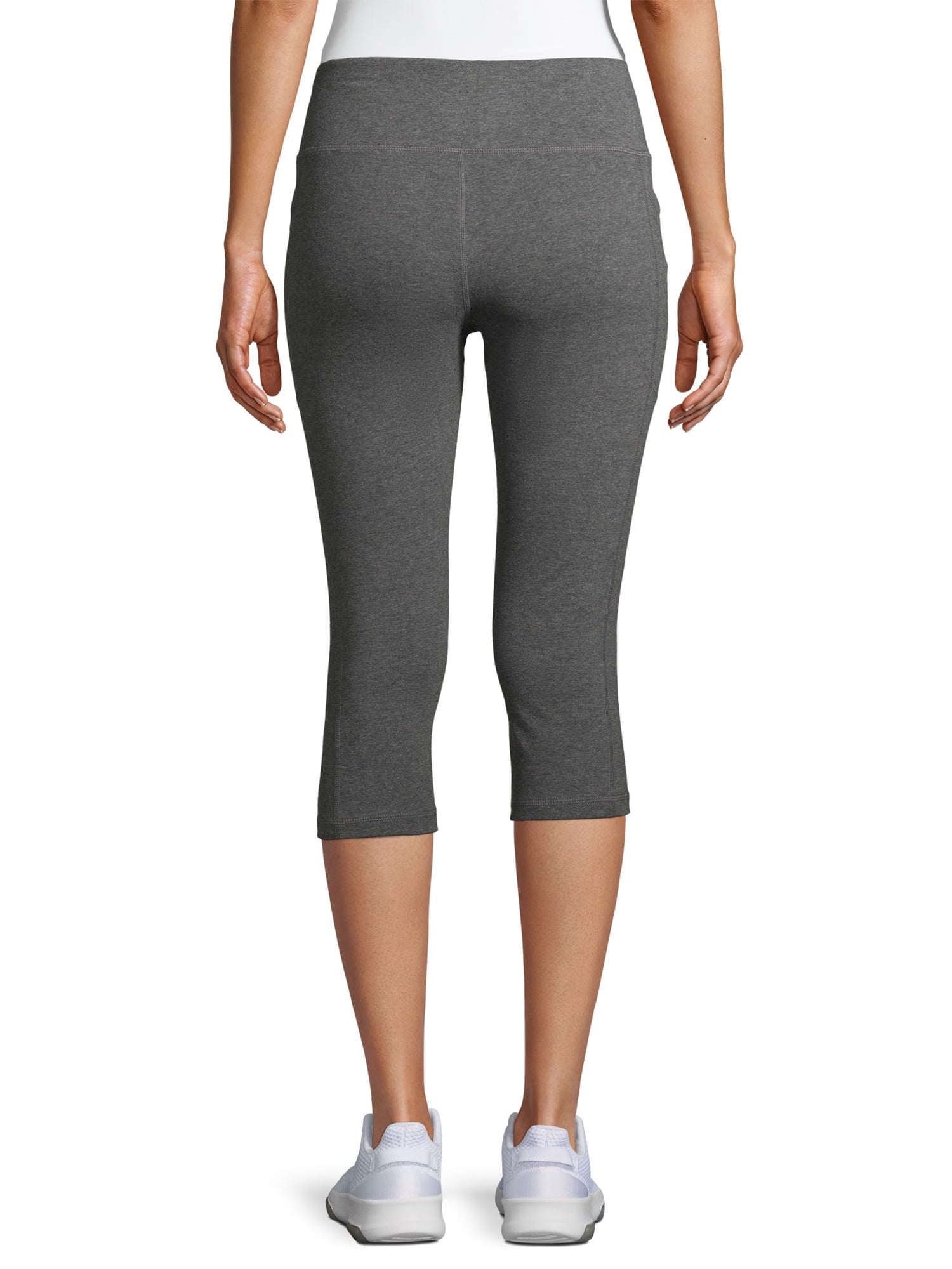 Athletic Works Gray Women's W/ Pockets Core Knit Capri Pants XS (0-2)
