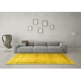 thumbnail image 3 of Ahgly Company Machine Washable Indoor Rectangle Persian Yellow Traditional Area Rugs, 8' x 12', 3 of 4