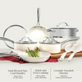 thumbnail image 4 of Gotham Steel 12-Piece Nonstick Ceramic Cookware Set with Stay Cool Handles, Cream, 4 of 7