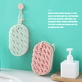 thumbnail image 4 of Xingzhi 3pcs/set Shower Scrubber Sponge Bathing Foaming Brush Bath Foam Massage Scrubber Color Random, 4 of 7