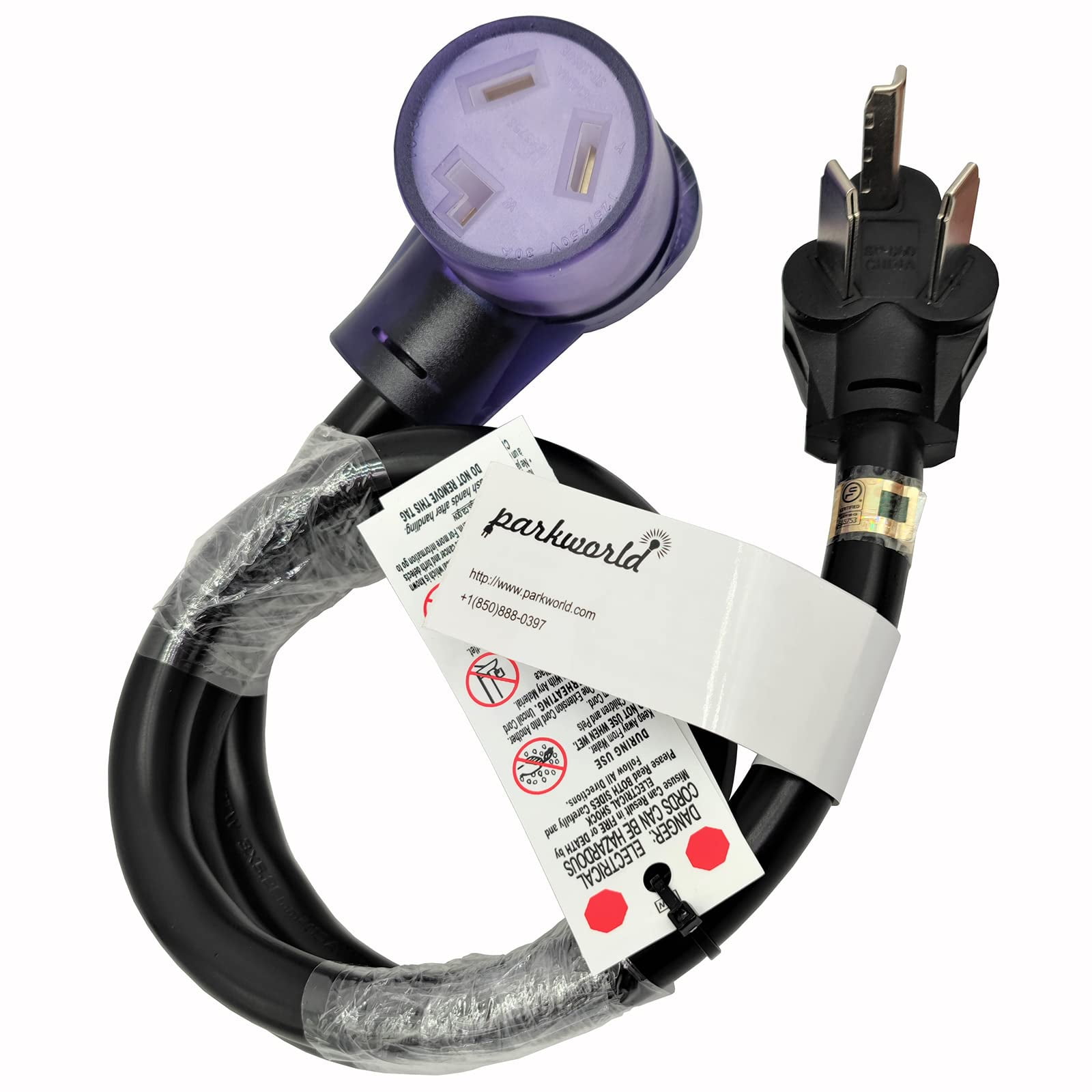 Parkworld 63982 Dryer 3 Prong Extension Cord UL Listed, NEMA 1030