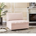 thumbnail image 3 of Meridian Furniture Jacob Velours Rose Sans Accoudoirs, 3 of 8