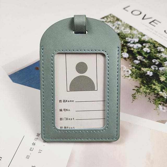 Estuche protector para libreta de cuero sintético para regalo de negocios, para viajes, con etiqueta para equipaje