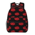 thumbnail image 1 of Disketp Red Beautiful Lips Mochila Estampada para Hombre y Mujer – Mochila Ligera Clásica con Múltiples Bolsillos para Universidad, Trabajo y Viajes-One Size, 1 of 5