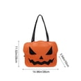 thumbnail image 3 of Fmbmuo Halloween Tote Bags for Women, Pumpkin Print Ladies Handbags, Novelty Spooky Cute Shoulder Handbag Gift, 3 of 6