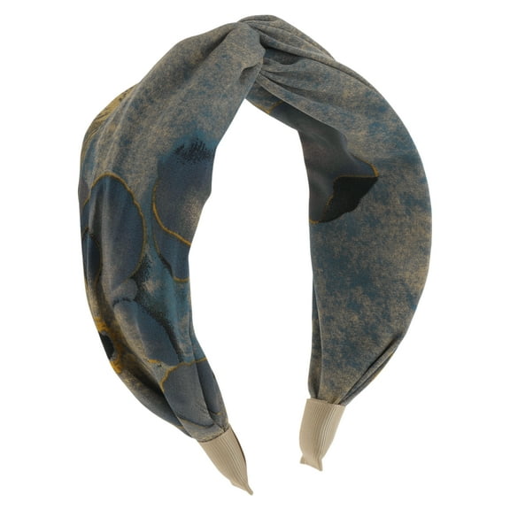 Unique Bargains 1 Pc Wide Tie Rock Headbands for Women Blue