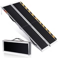 thumbnail image 1 of QinaQin 5FT Aluminum Folding Wheelchair Ramp, Portable Non-Slip Threshold Ramp for Doorways, Home Steps and Scooters, 1 of 7