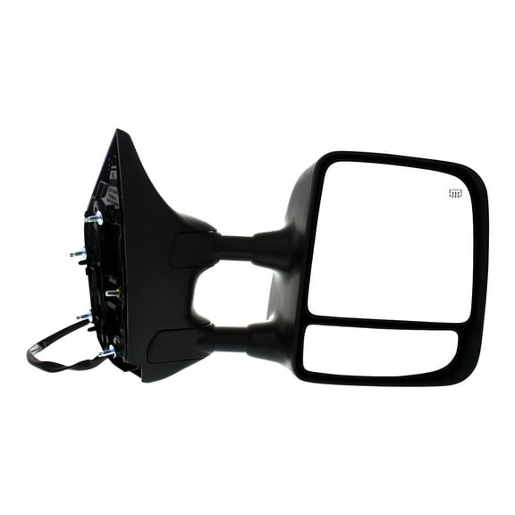 MIRROR Compatible For 2008-2015 Nissan Titan Right Passenger Towing Heated Power Glass With memory Textured Black