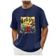 thumbnail image 4 of Casual Summer Tops Carnaval Impreso de Manga Corta Cuello Redondo, Poliéster Ligero para la Fiesta de Verano de Primavera, 4 of 9