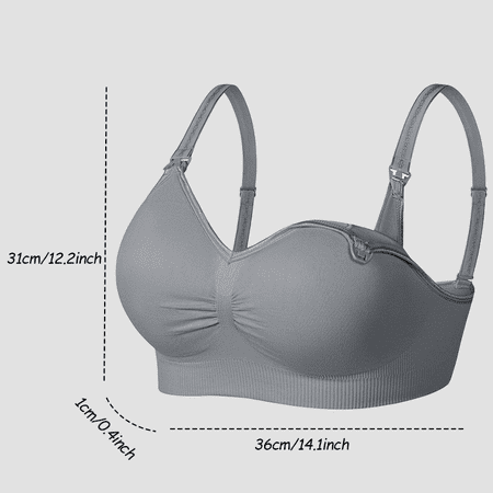 1pc SoftCare Nursing Bra for Women  Supportive Breastfeeding Maternity Underwear with Expandable Bra Cups  Breathable & Moisture-Wicking  Ideal Gift for Christmas  Thanksgiving  New Year