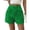 Green, variant on Summer Floral Jacquard Shorts for Women High Waisted Wide Leg Pants Casual Fashion Jeans with Pockets