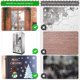 thumbnail image 5 of Moyic 6 hojas de pegatinas navideñas de copos de nieve, pegatinas navideñas para ventanas, calcomanías de vidrio, decoraciones para fiestas en el Kits de decoración para fiestas Moyic HA001913-00, 5 of 6