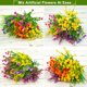 thumbnail image 3 of Flores artificiales Ouddy Decor, 16 paquetes para exteriores, 3 of 7