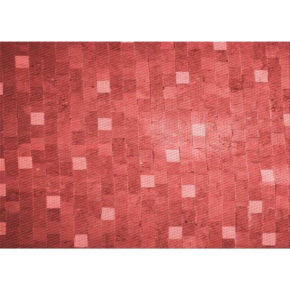 Ahgly Company Machine Washable Indoor Rectangle Transitional Red Area Rugs, 2' x 3'