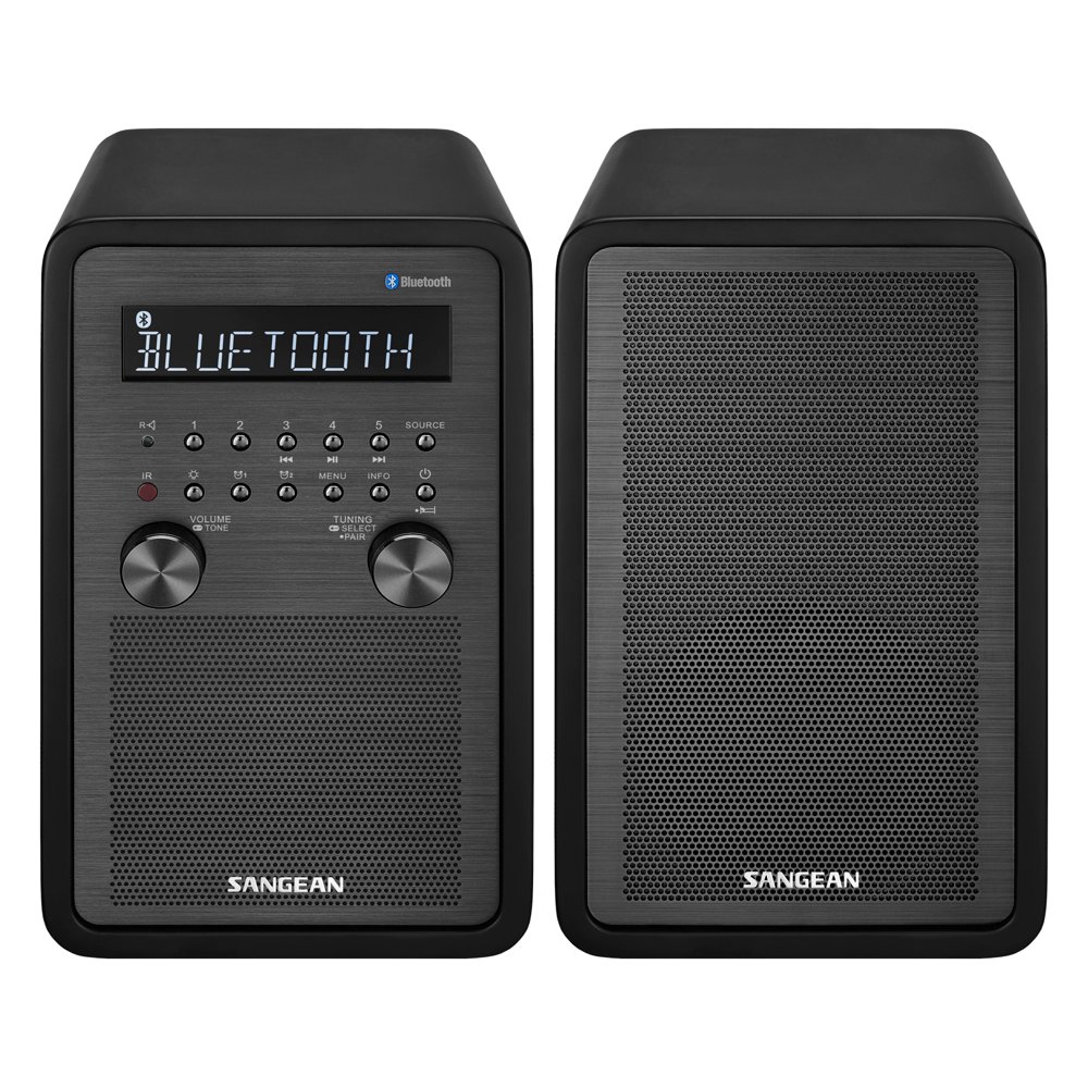 Sangean All in One Surround Sound Bluetooth AM/FM Dual Alarm Clock