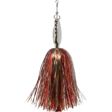 Tooth Shield Tackle Chubby Musky Bucktail Muskie Pike Double 8 Inline Spinner Musky Lures Baits Tackle (Goldie Locks)