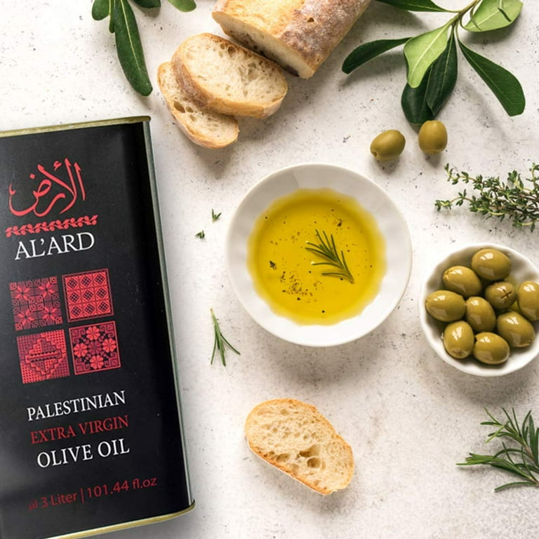 Al'ARD Extra Virgin Olive Oil First Cold Pressed One L. Tin Can