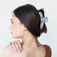 thumbnail image 2 of Unique Bargains 1 Pc Claw Clip Hanger Style Hair Clip Blue White, 2 of 5