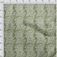 thumbnail image 3 of oneOone Cotton Poplin Olive Green Fabric Snake Animal Skin Craft Projects Decor Fabric Printed By The Yard 42 Inch Wide, 3 of 4