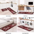 thumbnail image 6 of Floral Farmhouse Kitchen Rugs Set 2 Piece Colorful Spring/Summer Flowers Decorative Rugs for Kitchen Low-Profile Floor Mats Decorations for Home Kitchen (17"x48"+17"x24"), 6 of 6