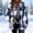 Blue, variant on Women's Button Down Casual Shacket with Pockets Thick Fleece Jacket Fall Winter Warm Comfy Coat