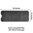 Lockways Bath tub Mat Rubber Bath Shower Mats for Bathtubs Slip & Mold