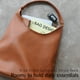 thumbnail image 5 of Bolso Hobo HOXIS de piel vegana suave para mujer naranja-marrón, 5 of 6