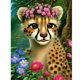 thumbnail image 1 of Cuadros Decorativos 5D bricolaje ronda completa taladro diamante pintura leopardo Kit decoración del hogar (ZQ043) Wdftyju de costura negro 4 estilos, 1 of 9