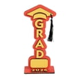 thumbnail image 2 of 2026 Graduation Party Decoration, Wooden GRAD Letters Tabletop Sign Graduation Decor, Class of 2026 Table Centerpieces Grad Congratulate Table Toppers, for High School College, 4*9 inch, 2 of 9