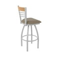 thumbnail image 2 of 880 Eleanor 30" Swivel Bar Stool with Anodized Nickel Finish, Medium Back and Canter Earth Seat, 2 of 5