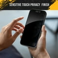thumbnail image 2 of Magglass Privacy Screen Protector Designed for iPhone 15 Pro Max Privacy Tempered Glass, Anti Spy Tinted Screen Guard (Applicator Included), 2 of 8
